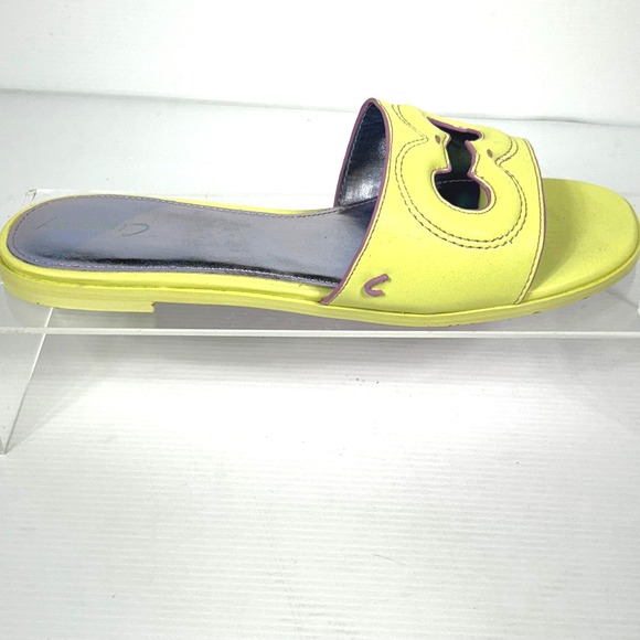 Circus NY Size 9 Slide‎ Maura Neon Yellow Sandals by Sam Edelman Women's - Picture 1 of 8